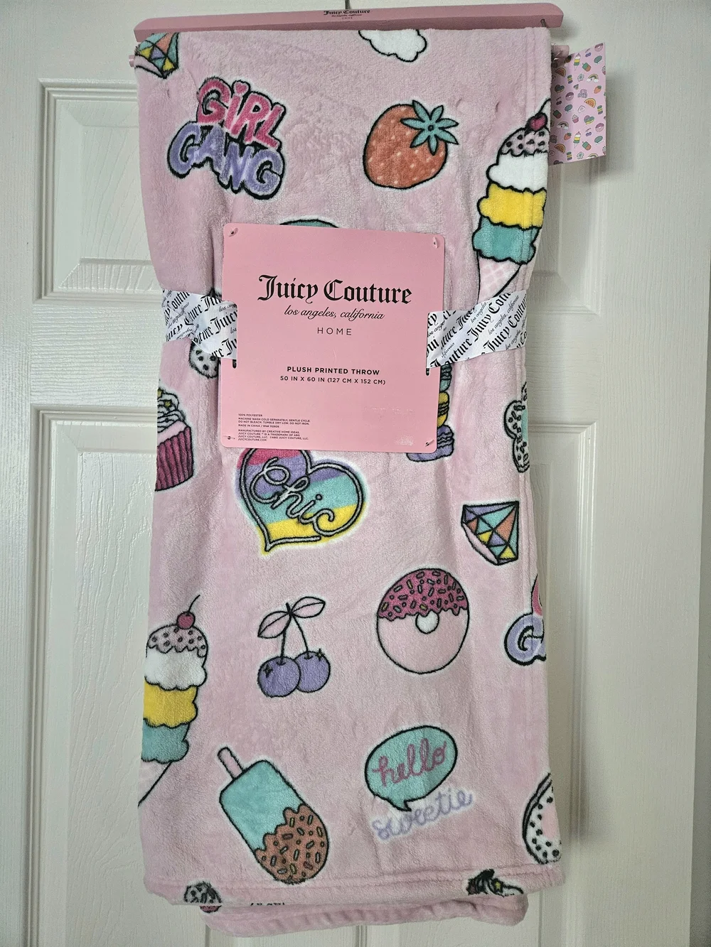 Juicy Couture Plush Throw